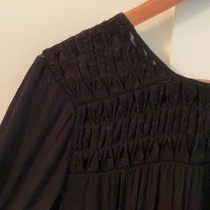 Bohemian black blouse